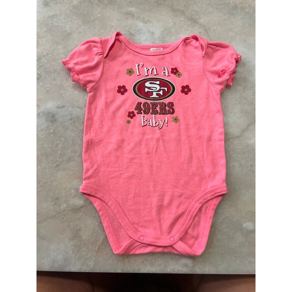 San Fransisco 49ers NFL Baby Floral Pink Jumper Size 18 Months